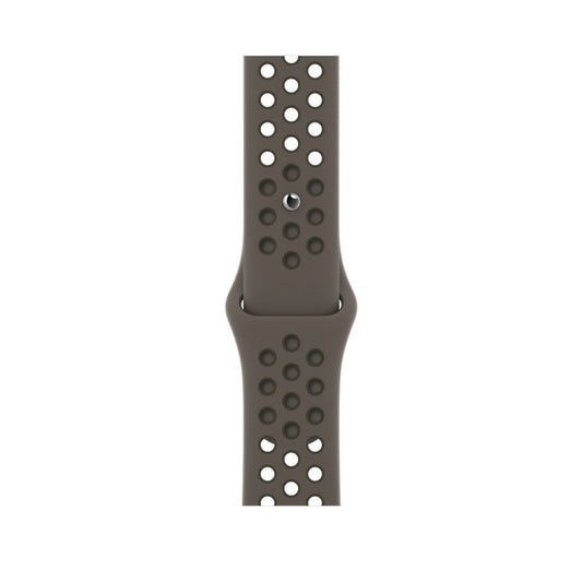 Sport Silicone Watch Band For Apple Watch Ultra 49mm&Watch Ultra 2 49mm / Series 9&8&7 45mm / SE 3&SE 2&6&SE&5&4 44mm / 3&2&1 42mm(Olive Gray/Cargo Khaki) - Watch Bands by buy2fix | Online Shopping UK | buy2fix