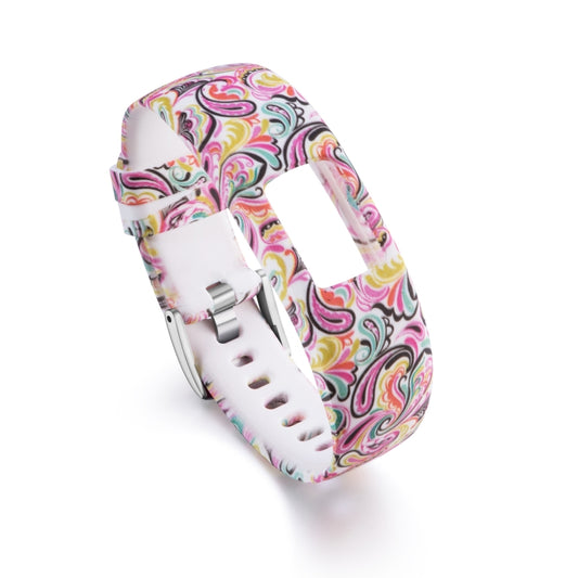 For Garmin Vivofit 4 Gloss & Color Integrated Silicone Watch Band(Facebook) - Watch Bands by buy2fix | Online Shopping UK | buy2fix