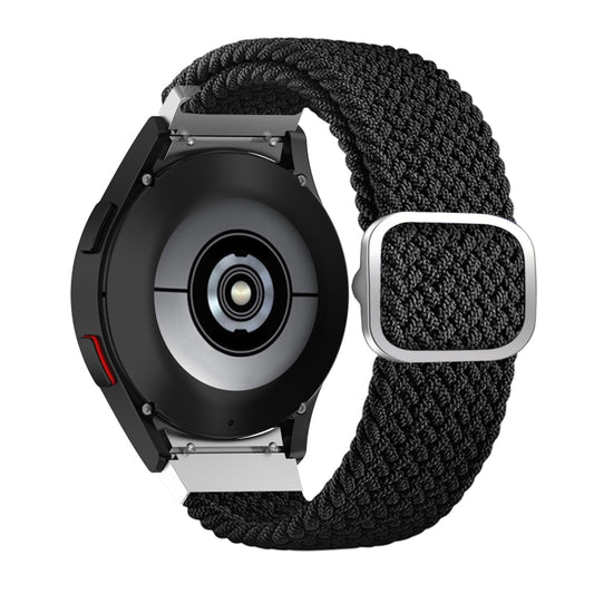 For Samsung Galaxy Watch4 40mm / 44mm Adjustable Woven Watch Band(Black) - Watch Bands by buy2fix | Online Shopping UK | buy2fix