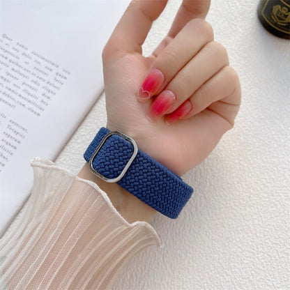 For Samsung Galaxy Watch4 40mm / 44mm Adjustable Woven Watch Band(Black) - Watch Bands by buy2fix | Online Shopping UK | buy2fix
