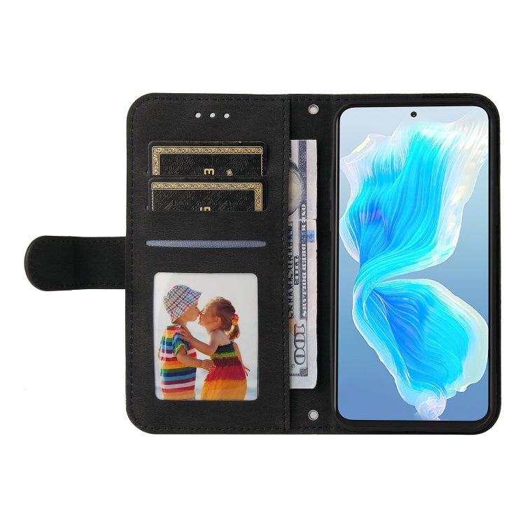 For Tecno Camon 18 Premier Skin Feel Life Tree Metal Button Leather Phone Case(Black) by buy2fix