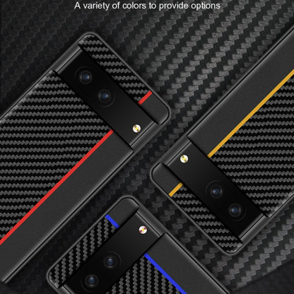 For Google Pixel 7 Pro 5G Ultra-thin Carbon Fiber Texture Splicing Phone Case(Yellow) - Google Cases by buy2fix | Online Shopping UK | buy2fix