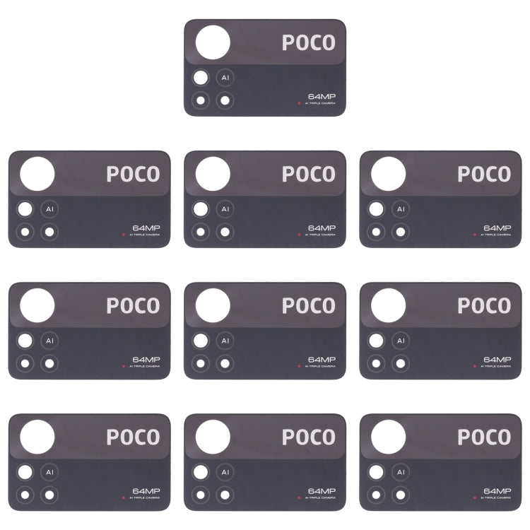 10 PCS Back Camera Lens For Xiaomi Poco X4 Pro 5G - Camera by buy2fix | Online Shopping UK | buy2fix