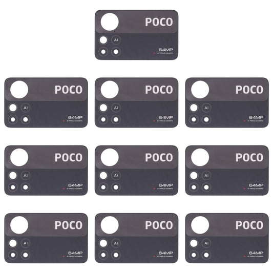 10 PCS Back Camera Lens For Xiaomi Poco X4 Pro 5G - Camera by buy2fix | Online Shopping UK | buy2fix
