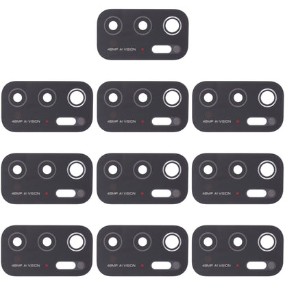 10 PCS Back Camera Lens For Xiaomi Poco M3 Pro 5G - Camera by buy2fix | Online Shopping UK | buy2fix