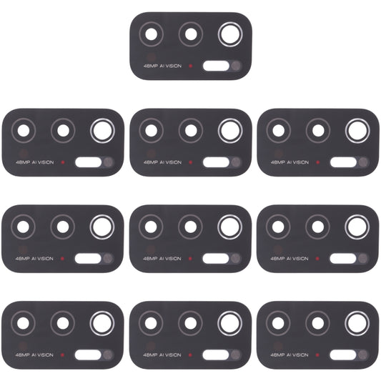 10 PCS Back Camera Lens For Xiaomi Poco M3 Pro 5G - Camera by buy2fix | Online Shopping UK | buy2fix