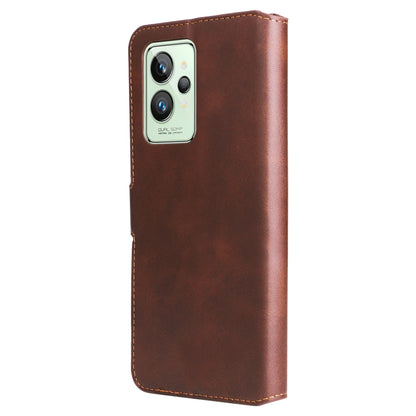 For OPPO Realme GT2 Pro Classic Calf Texture Flip Leather Case(Brown) - Realme Cases by buy2fix | Online Shopping UK | buy2fix