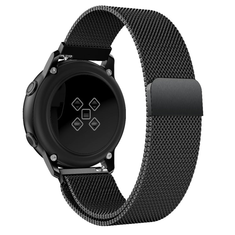 For Galaxy Watch Active Milanese Watch Band(Black) - Watch Bands by buy2fix | Online Shopping UK | buy2fix