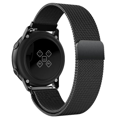 For Galaxy Watch Active Milanese Watch Band(Black) - Watch Bands by buy2fix | Online Shopping UK | buy2fix