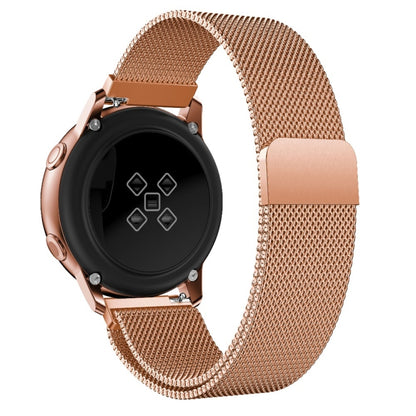 For Galaxy Watch Active Milanese Watch Band(Rose Gold) - Watch Bands by buy2fix | Online Shopping UK | buy2fix