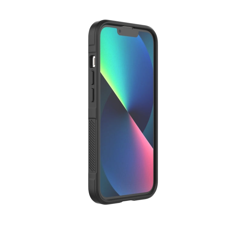 For iPhone 13 Magic Shield TPU + Flannel Phone Case(Dark Blue) - iPhone 13 Cases by buy2fix | Online Shopping UK | buy2fix