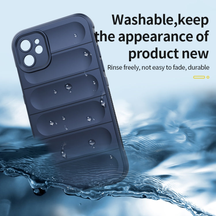 For iPhone 13 Magic Shield TPU + Flannel Phone Case(Dark Blue) - iPhone 13 Cases by buy2fix | Online Shopping UK | buy2fix
