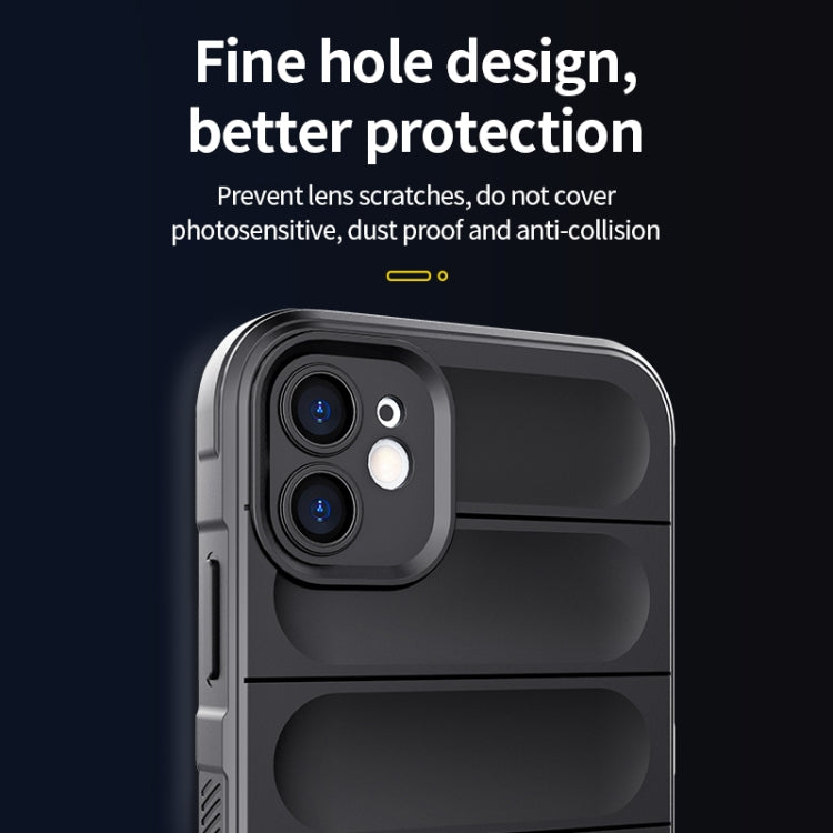 For iPhone 13 Magic Shield TPU + Flannel Phone Case(Dark Blue) - iPhone 13 Cases by buy2fix | Online Shopping UK | buy2fix