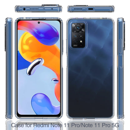 For Xiaomi Redmi Note 11 Pro Global/Redmi Note 11 Pro 5G Global Scratchproof TPU + Acrylic Protective Phone Case(Transparent) by buy2fix