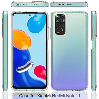 For Xiaomi Redmi Note 11 Global/Redmi Note 11S Scratchproof TPU + Acrylic Protective Phone Case(Transparent) by buy2fix