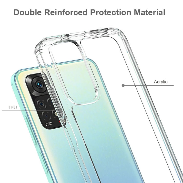 For Xiaomi Redmi Note 11 Global/Redmi Note 11S Scratchproof TPU + Acrylic Protective Phone Case(Transparent) by buy2fix