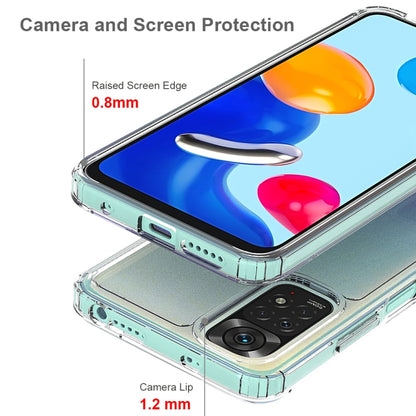 For Xiaomi Redmi Note 11 Global/Redmi Note 11S Scratchproof TPU + Acrylic Protective Phone Case(Transparent) by buy2fix