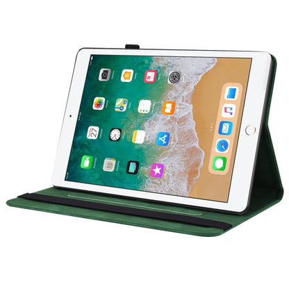 Butterfly Flower Embossed Leather Tablet Case For iPad 9.7 inch 2017 / 2018(Green) - iPad 9.7 (2018) & (2017) Cases by buy2fix | Online Shopping UK | buy2fix