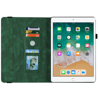 Butterfly Flower Embossed Leather Tablet Case For iPad 9.7 inch 2017 / 2018(Green) - iPad 9.7 (2018) & (2017) Cases by buy2fix | Online Shopping UK | buy2fix