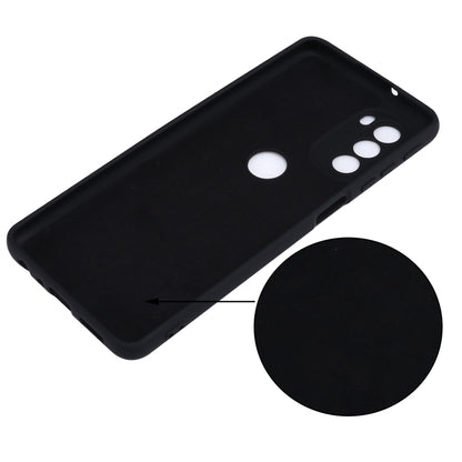 For Motorola Moto G51 5G Pure Color Liquid Silicone Shockproof Full Coverage Phone Case(Black) - Motorola Cases by buy2fix | Online Shopping UK | buy2fix