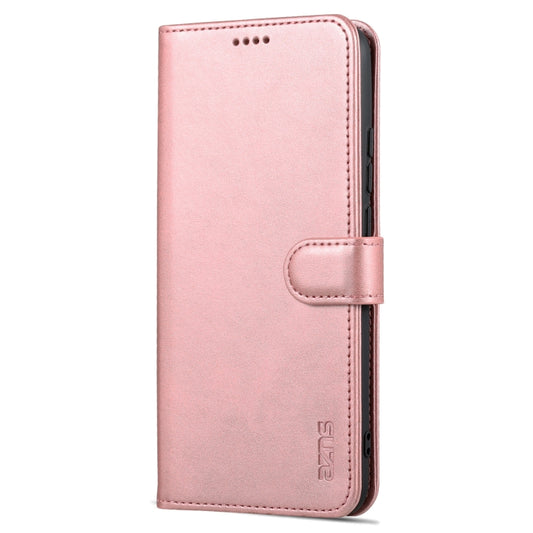 For Xiaomi Redmi 10C / Redmi 10 India AZNS Skin Feel Calf Texture Flip Leather Phone Case(Rose Gold) by AZNS