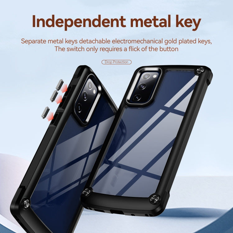 For Samsung Galaxy S20 FE 5G TPU + PC Lens Protection Phone Case(Black) by buy2fix