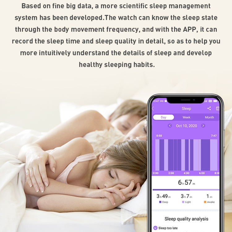 Rowatch 2S 1.65 inch TFT Screen Smart Watch, Support Blood Pressure Monitoring/Sleep Monitoring(Pink) by buy2fix
