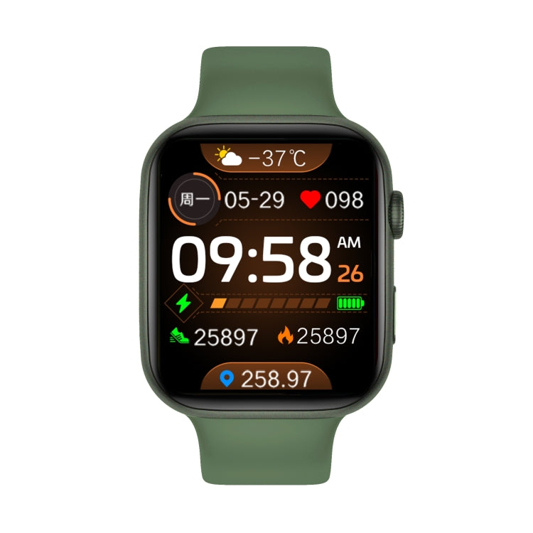 i7 pro+ 1.75 inch TFT Screen Smart Watch, Support Blood Pressure Monitoring/Sleep Monitoring(Green) by buy2fix