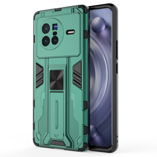 For vivo X80 Supersonic PC + TPU Shock-proof Phone Case(Green) - vivo Cases by buy2fix | Online Shopping UK | buy2fix