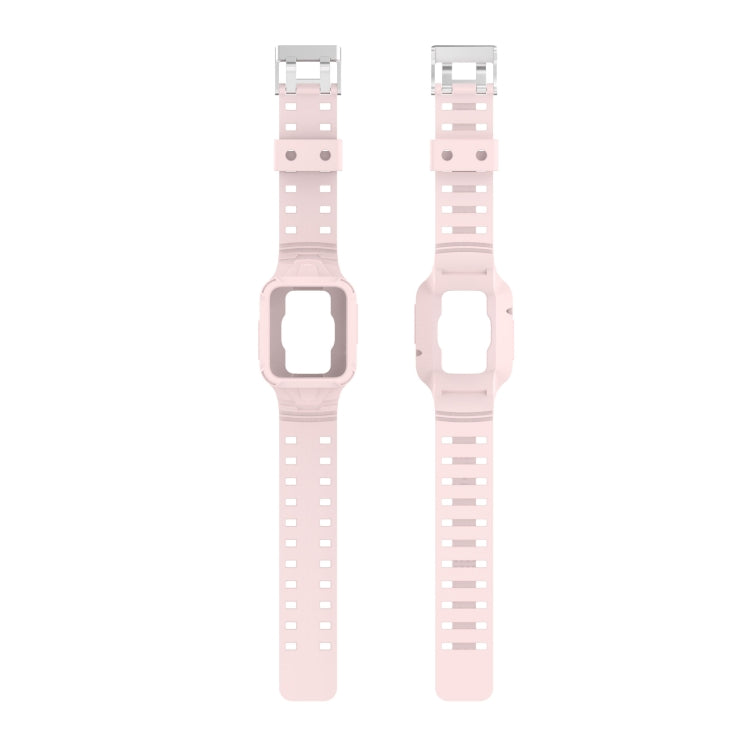 For Xiaomi Redmi Watch 2 Lite/Watch Lite 2/Watch Lite/Redmi Watch 2/Redmi Watch Silicone Integrated Watch Band(Light Pink) - Watch Bands by buy2fix | Online Shopping UK | buy2fix