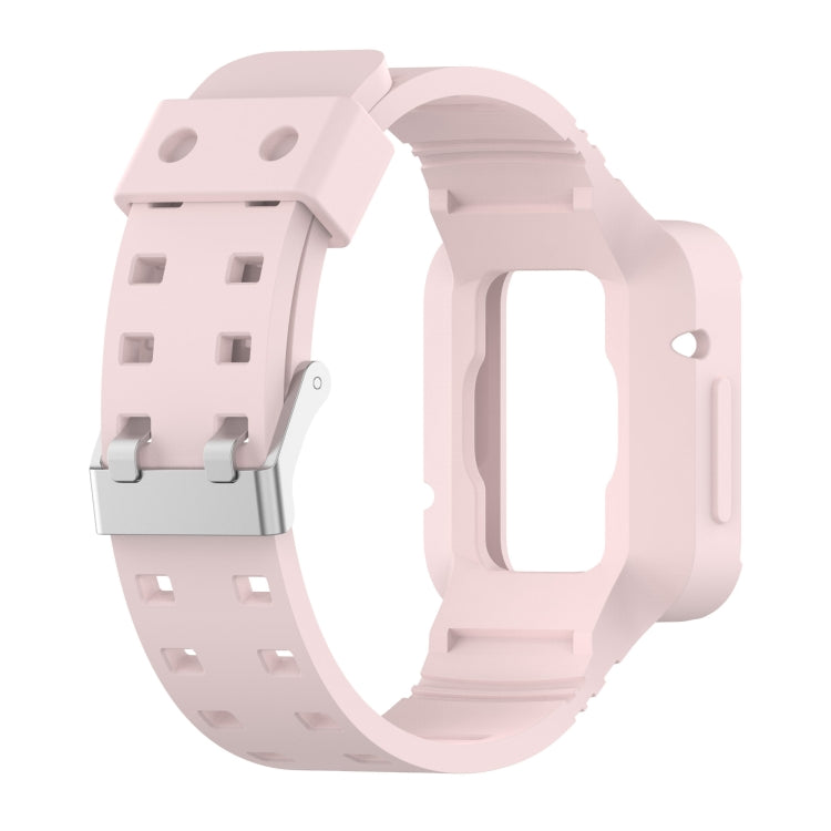 For Xiaomi Redmi Watch 2 Lite/Watch Lite 2/Watch Lite/Redmi Watch 2/Redmi Watch Silicone Integrated Watch Band(Light Pink) - Watch Bands by buy2fix | Online Shopping UK | buy2fix
