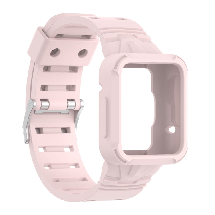 For Xiaomi Redmi Watch 2 Lite/Watch Lite 2/Watch Lite/Redmi Watch 2/Redmi Watch Silicone Integrated Watch Band(Light Pink) - Watch Bands by buy2fix | Online Shopping UK | buy2fix