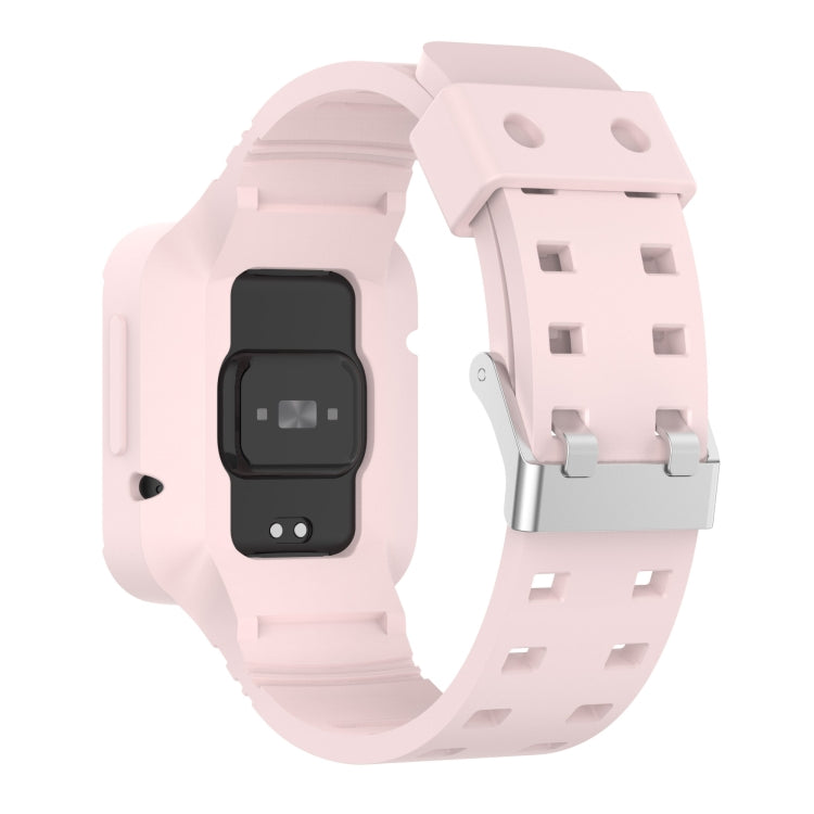 For Xiaomi Redmi Watch 2 Lite/Watch Lite 2/Watch Lite/Redmi Watch 2/Redmi Watch Silicone Integrated Watch Band(Light Pink) - Watch Bands by buy2fix | Online Shopping UK | buy2fix