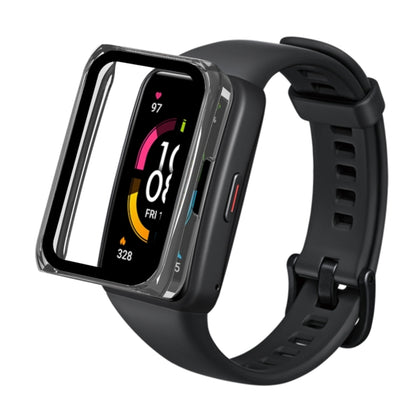 For Huawei Band 6 Pro / Honor Band 6 PC+Tempered Glass Watch Case(Black) by buy2fix