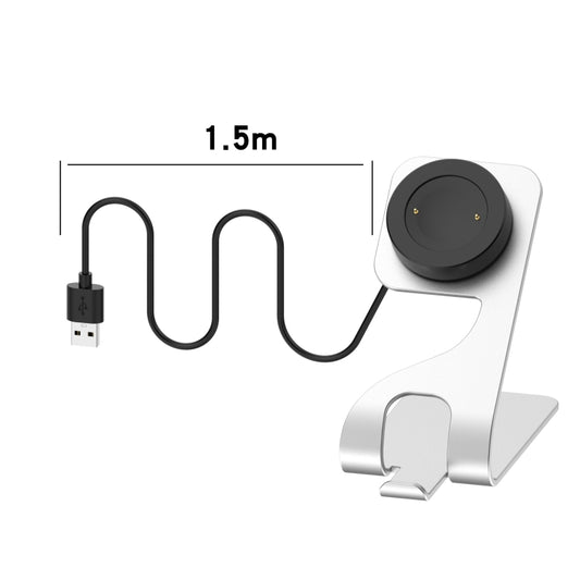 For Honor Watch GS 3 Universal Aluminum Alloy Magnetic Charger Holder(Silver) - Charger by buy2fix | Online Shopping UK | buy2fix