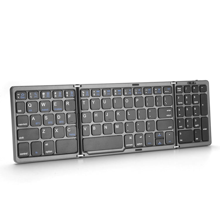 B089 Bluetooth Foldable Keyboard with Numeric(Grey) by buy2fix