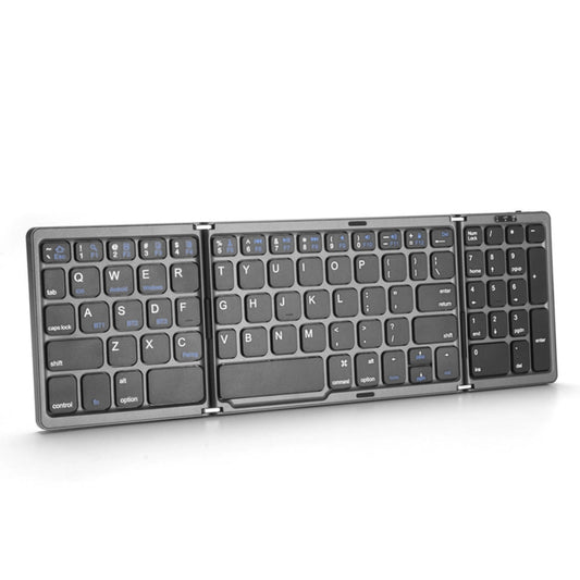 B089 Bluetooth Foldable Keyboard with Numeric(Grey) by buy2fix