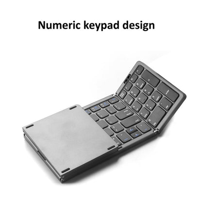 B089 Bluetooth Foldable Keyboard with Numeric(Grey) by buy2fix