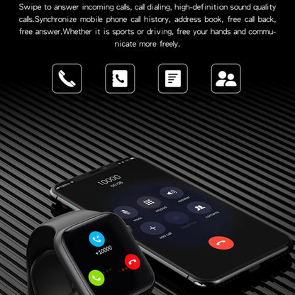 HW22 Pro 1.75 inch HD Screen Smart Watch, Support Bluetooth Dial/Body Temperature Monitoring(Blue) by buy2fix