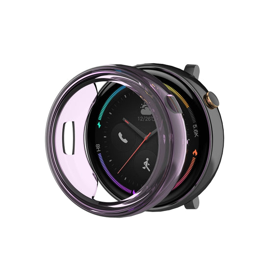 For Amazfit 2 TPU Watch Case(Transparent Purple)