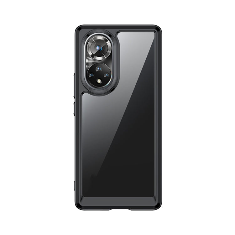 For Honor 50 Pro Colorful Series Acrylic + TPU Phone Case(Black) - Honor Cases by buy2fix | Online Shopping UK | buy2fix