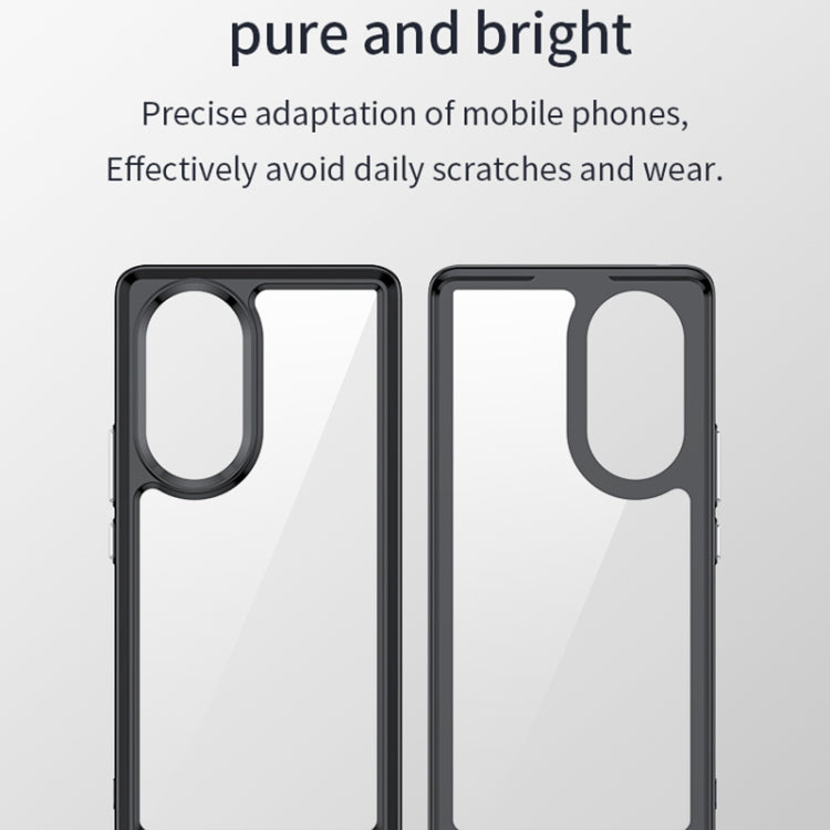 For Honor 50 Pro Colorful Series Acrylic + TPU Phone Case(Black) - Honor Cases by buy2fix | Online Shopping UK | buy2fix