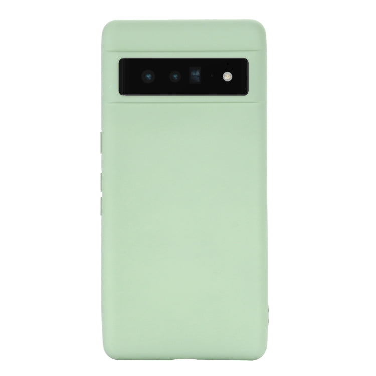 For Google Pixel 7 Pure Color Liquid Silicone Shockproof Phone Case(Green) by buy2fix