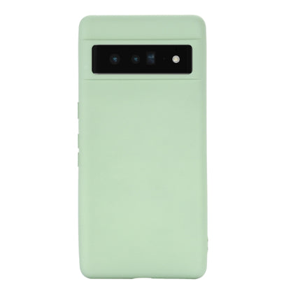 For Google Pixel 7 Pure Color Liquid Silicone Shockproof Phone Case(Green) by buy2fix