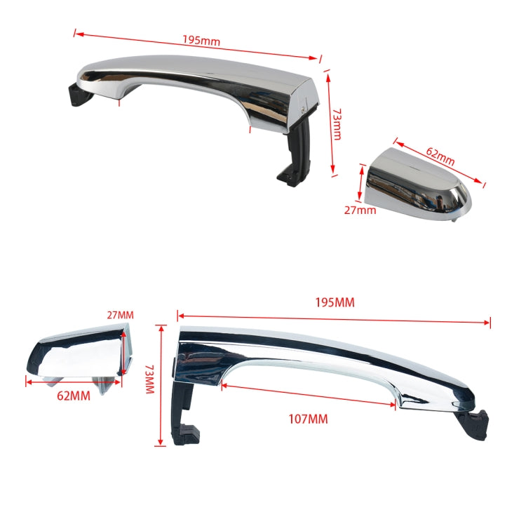 A6873 4 in 1 Car Outside Door Handle 82651-2P010 for KIA Sorento 2011-2015 - In Car by buy2fix | Online Shopping UK | buy2fix