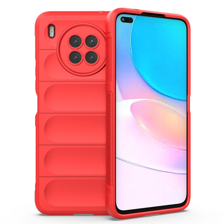 For Huawei Nova 8i Magic Shield TPU + Flannel Phone Case(Red) - Huawei Cases by buy2fix | Online Shopping UK | buy2fix