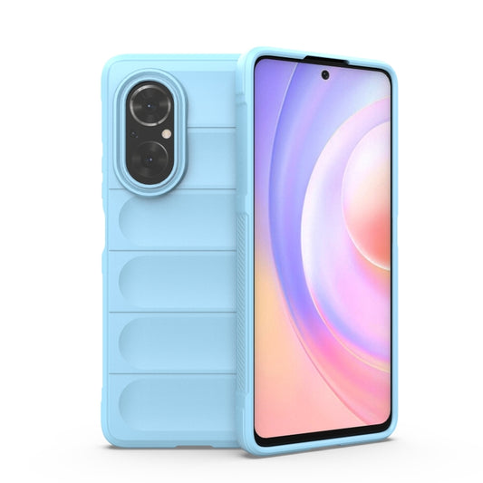 For Huawei Nova 9 SE/Honor 50 SE Magic Shield TPU + Flannel Phone Case(Light Blue) - Huawei Cases by buy2fix | Online Shopping UK | buy2fix