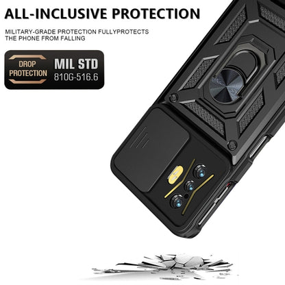 For Xiaomi Poco F4 GT / Redmi K50 Gaming Sliding Camera Cover Design TPU+PC Phone Case(Silver) - Xiaomi Cases by buy2fix | Online Shopping UK | buy2fix