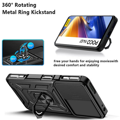 For Xiaomi Poco F4 GT / Redmi K50 Gaming Sliding Camera Cover Design TPU+PC Phone Case(Silver) - Xiaomi Cases by buy2fix | Online Shopping UK | buy2fix