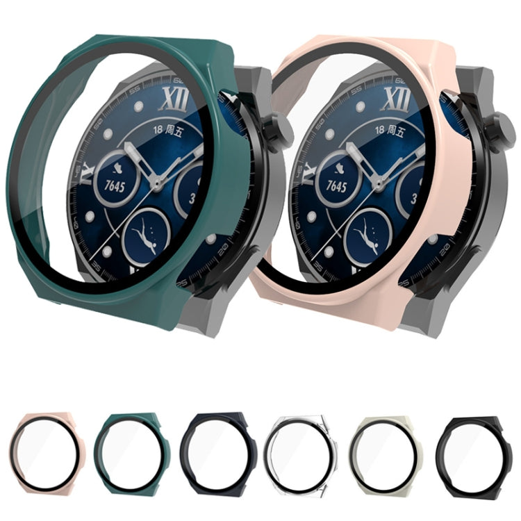 For Huawei Watch GT 3 Pro 46mm PC + Tempered Glass Watch Case(Black) by buy2fix